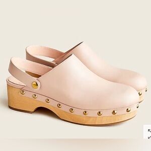 J Crew convertible Leather Clog PINK